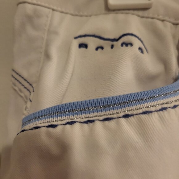 ANIMO White Grip Knee Patch Breeches size I 38 Pocket Detail Italy Equestrian - Picture 8 of 12